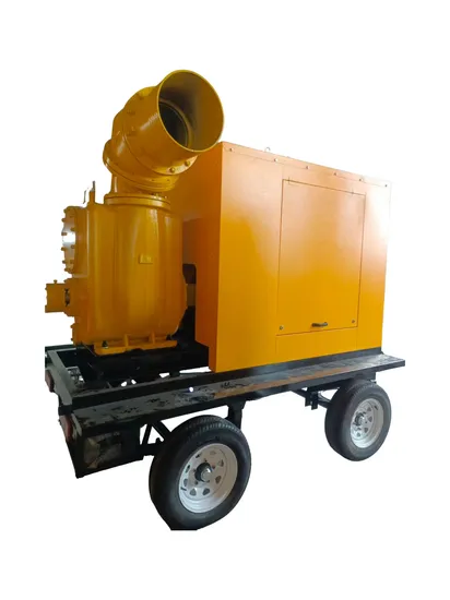 High Flow 4 Wheels Strong Self Suction Trash Pump for Flood Project